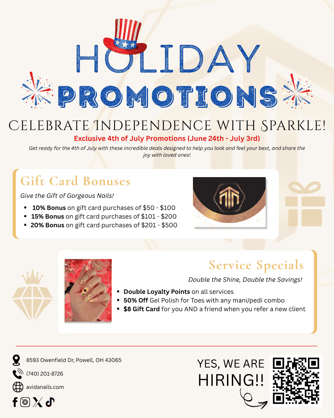 4th of July Holiday Promotions