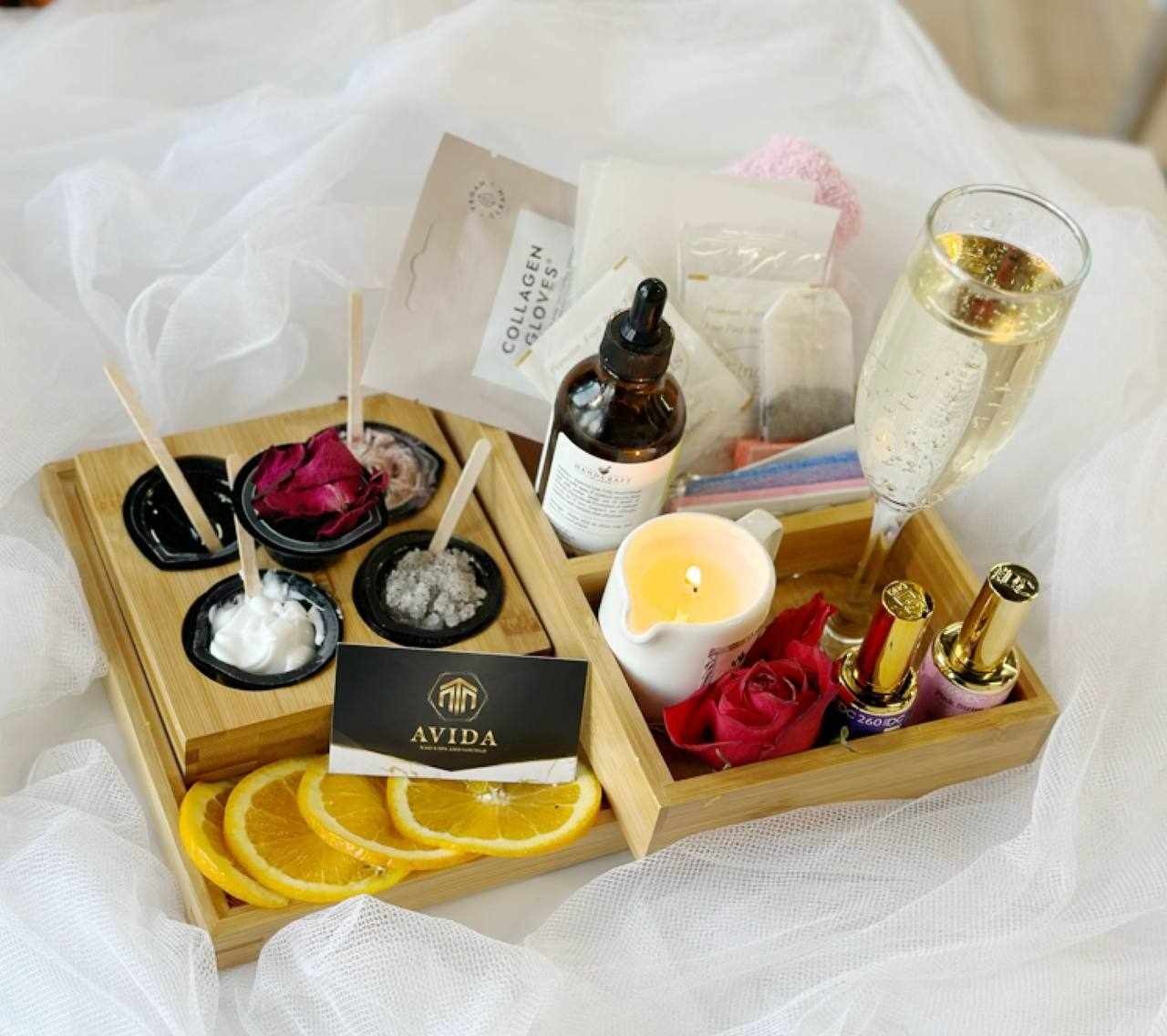 A relaxing herbal detox pedicure at our Lewis Center salon